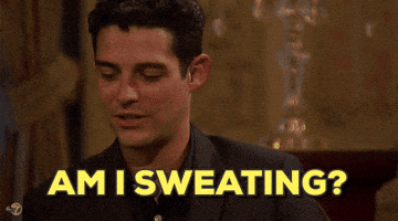 sweaty the bachelorette GIF