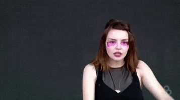 lauren mayberry head bang GIF by Bonnaroo Music and Arts Festival