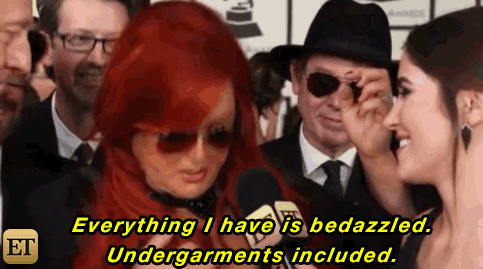 bedazzled wynonna judd GIF by Entertainment Tonight