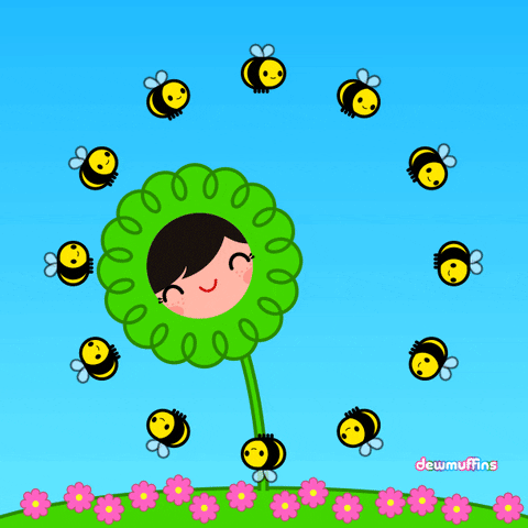 dewmuffins gif kawaii flower animated GIF