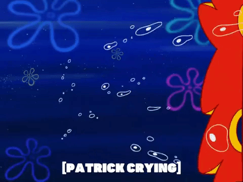 patrick crying