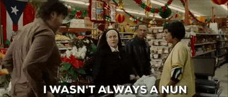 nothing like the holidays nun GIF