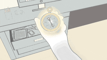 mom + pop music compass GIF by Mutual Benefit