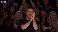 GIF Simon Cowell feliz da America's Got Talent