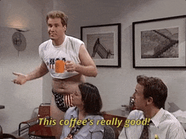 will ferrell this coffee is really good GIF by Saturday Night Live