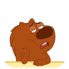 Bored Wombat Sticker by P. King Duckling
