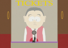 tickets waiting GIF by South Park 