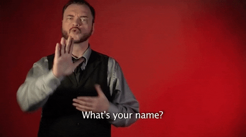 Whats Your Name GIF by Sign with Robert - Find & Share on GIPHY