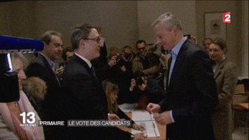 bruno le maire vote GIF by franceinfo