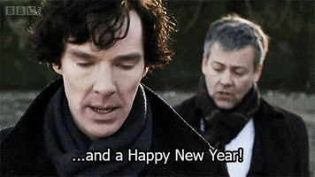 happy new year sherlock GIF by BBC