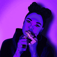 girl smoking GIF by Lunares