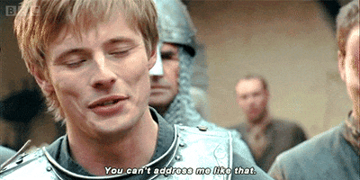 you cant address me like that bradley james GIF by BBC