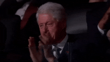 Bill Clinton Clap GIF by Democratic National Convention