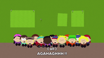 eric cartman scared children GIF by South Park 