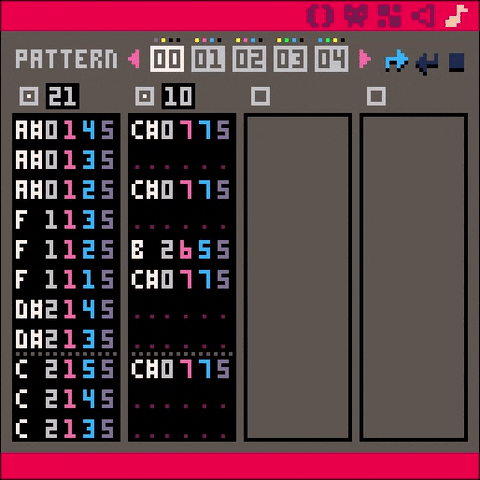 fabean pico-8 music editor GIF