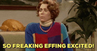 So Freaking Effing Excited Kristen Wiig GIF by Saturday Night Live
