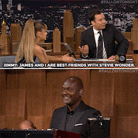 ariana grande friends GIF by The Tonight Show Starring Jimmy Fallon