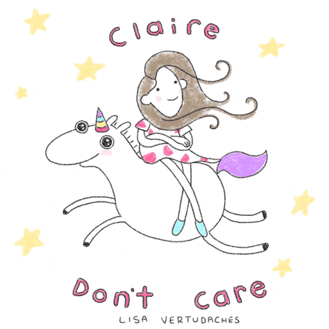 don't care animation GIF by Lisa Vertudaches