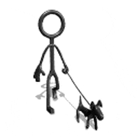 breathestretch dog walking street steadypace GIF