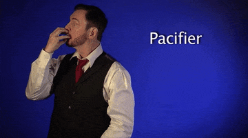 Sign Language Pacifier GIF by Sign with Robert