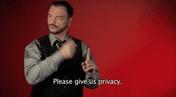 sign language please give us privacy GIF by Sign with Robert