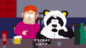mad sexual harassment panda GIF by South Park 