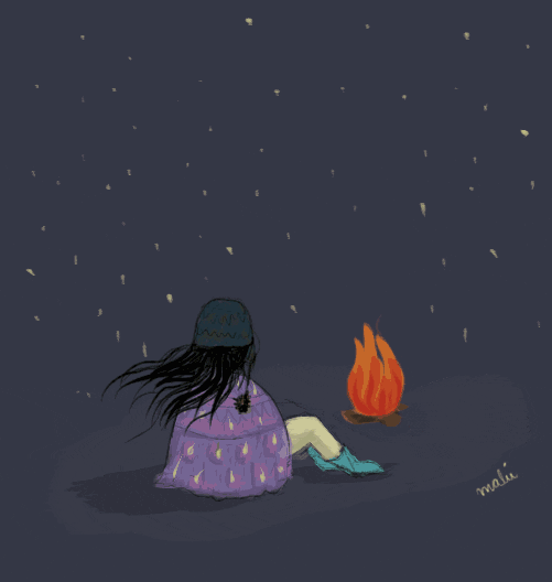 Fire Night GIF by Malu Duque para proyectocultivarte
