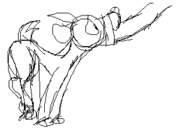 Shadowy goat flipnote GIF