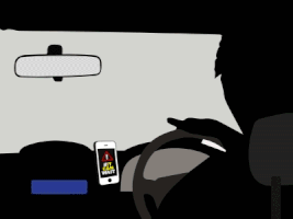 SSRP road safety, mobile pone, driving GIF