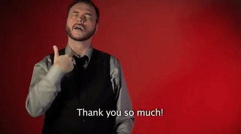 Thank You So Much Asl GIF by Sign with Robert - Find & Share on GIPHY