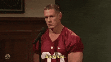 john cena bananas GIF by Saturday Night Live