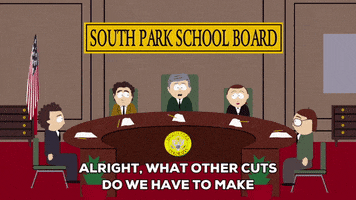 school board budget GIF by South Park 