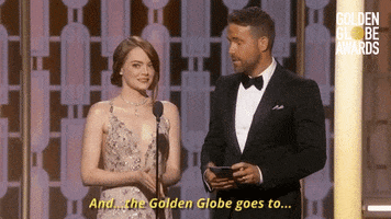 emma stone and the golden globe goes to GIF by Golden Globes