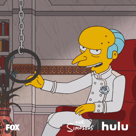 The Simpsons Monty Burns GIF by HULU
