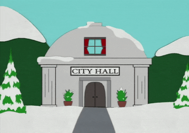city hall building cartoon
