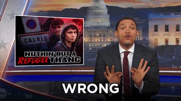 #tdsreactions #tdsreaction #wrong #no #nope #incorrect #fail #mfw #lol GIF by The Daily Show with Trevor Noah
