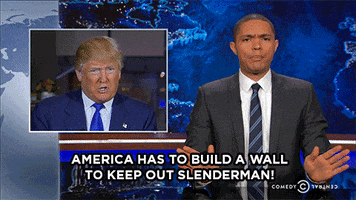 keep out donald trump GIF by The Daily Show with Trevor Noah