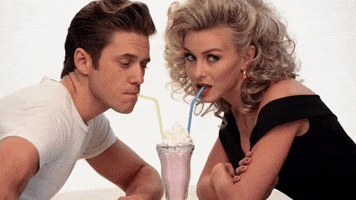 Aaron Tveit Drinking GIF by Grease Live