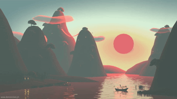 dominiclutz 3d fishing landscape chinese GIF