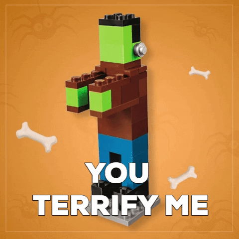 scare me halloween GIF by LEGO