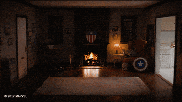Captain America Fireplace GIF by Marvel