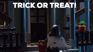 Scared Trick Or Treat GIF by LEGO