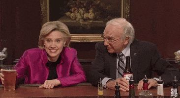 Hillary Clinton Drinking GIF by Saturday Night Live