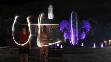 july sparklers GIF by University of Louisiana at Lafayette