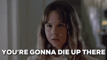 youre gonna die up there linda blair GIF