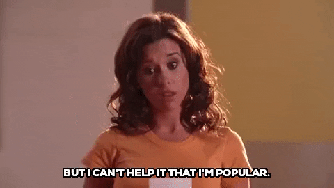 But I Cant Help It That Im Popular Mean Girls GIF by filmeditor - Find & Share on GIPHY