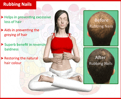 rubbing nails is an effective treatment for hair loss GIF by ePainAssist