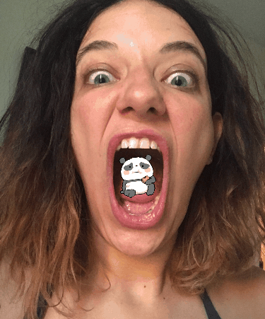 panda mouth wide GIF by chuber channel