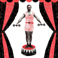 circus strongman GIF by TaylorAnneDraws