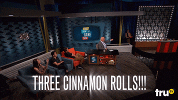 cinnamon rolls talk show the game show GIF by truTV
